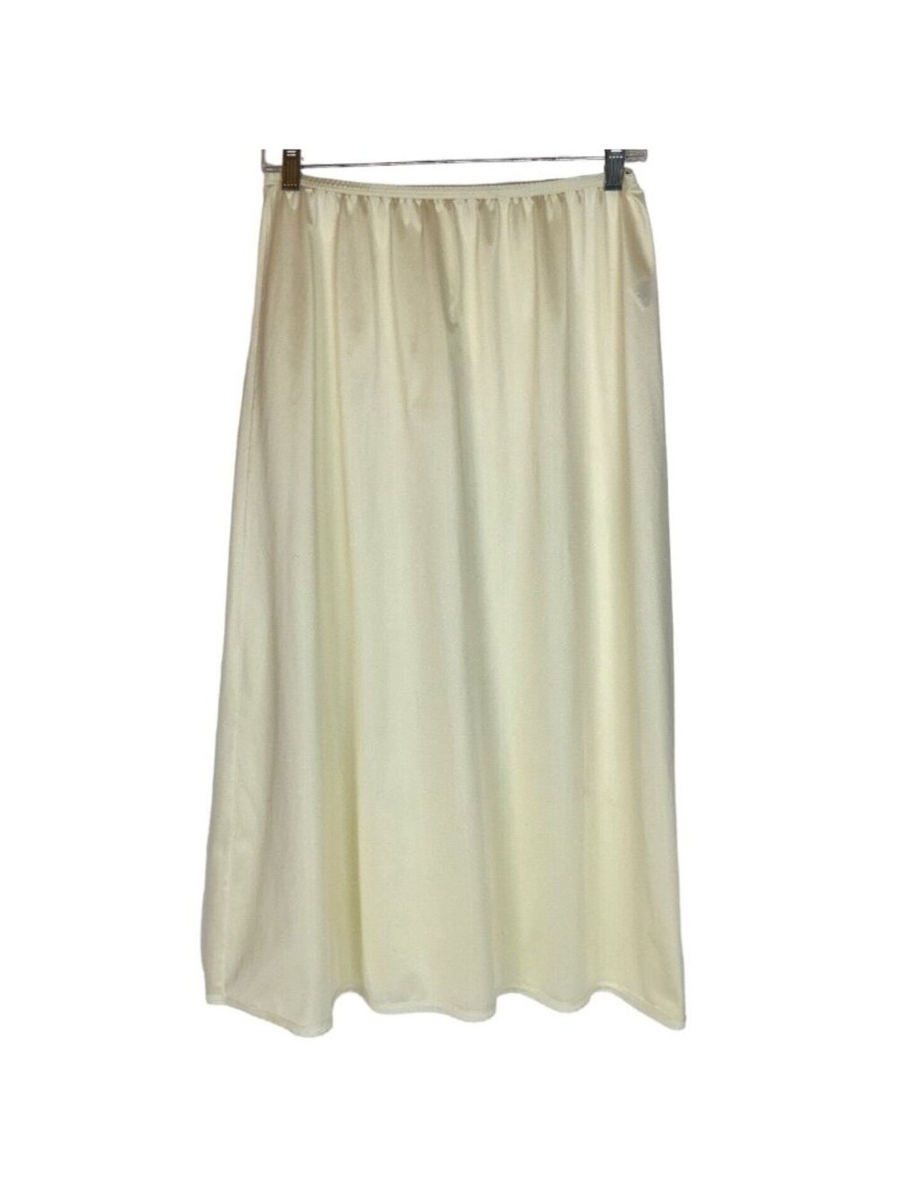 Vanity Fair Half Slip Size Large Champagne Beige Nylon A-Line Vtg Made in USA